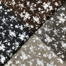 COTONE ARREDAMENTO - 263 FIORI BIANCHI - QUATTRO VARIANTI