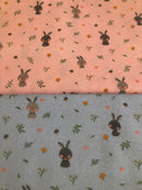 FLANELLA DI COTONE - DOLCE CONIGLIETTO - DUE VARIANTI