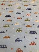 FLANELLA DI COTONE - MACCHINE E STELLINE - DUE VARIANTI