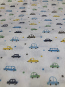 FLANELLA DI COTONE - MACCHINE E STELLINE - DUE VARIANTI