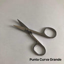 FORBICINE ACCIAIO PUNTA CURVA - TRE MISURE