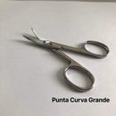 FORBICINE ACCIAIO PUNTA CURVA - TRE MISURE