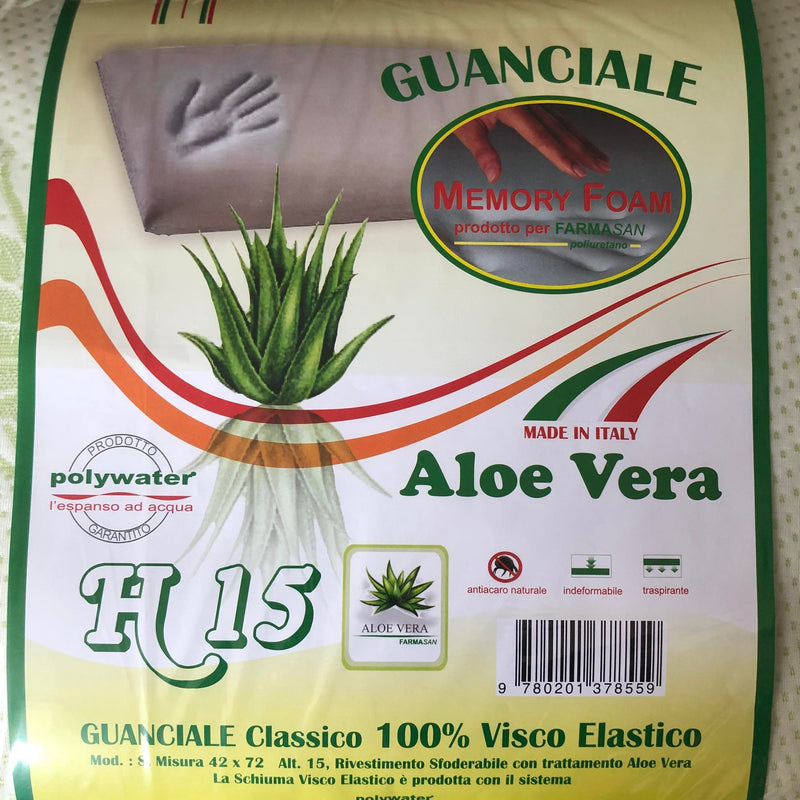 GUANCIALE ALOE VERA MEMORY FOAM