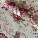 COTONE ARREDAMENTO - 119 FIORE SANDERSON BORDEAUX CHIARO