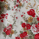 COTONE ARREDAMENTO - 120 FIORE SANDERSON ROSSO