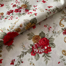 COTONE ARREDAMENTO - 120 FIORE SANDERSON ROSSO