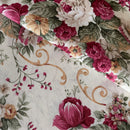 COTONE ARREDAMENTO - 121 FIORE SANDERSON BORDEAUX SCURO