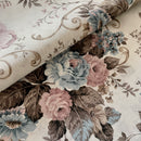 COTONE ARREDAMENTO - 125 FIORE SANDERSON CELESTE/ROSA