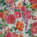 COTONE ARREDAMENTO - 038 FIORI ROSA/ARANCIO