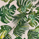 COTONE ARREDAMENTO - 061 FOGLIE GRANDI VERDI - MONSTERA