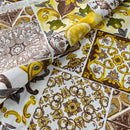 COTONE ARREDAMENTO - MATTONELLE/LIMONI E MAIOLICHE MARRONE 075