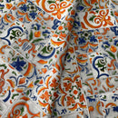 COTONE ARREDAMENTO - 130 FANTASIA ASTRATTA ARANCIONE