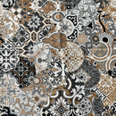 COTONE ARREDAMENTO - FANTASIA ASTRATTA GRIGIO/MARRONE 132