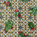 COTONE ARREDAMENTO - MAIOLICHE VIETRI/CACTUS FONDO BIANCO 175