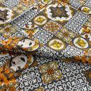 COTONE ARREDAMENTO - 136 MAIOLICHE SICILIANE/TESTA DI MORO GRIGIO