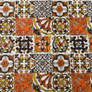 COTONE ARREDAMENTO - 137 MATTONELLE ASTRATTE ARANCIONE