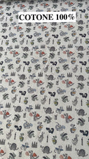 COTONE 100% - 1304 DRAGO E DINOSAURO