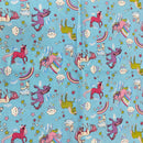 COTONE ARREDAMENTO - 001 UNICORNI COLORATI - DUE VARIANTI