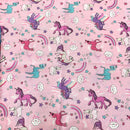 COTONE ARREDAMENTO - 001 UNICORNI COLORATI - DUE VARIANTI