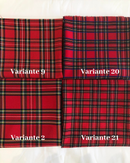 LANETTA SCOZZESE - TARTAN ROSSO 4 MODELLI