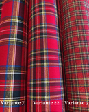 LANETTA SCOZZESE - TARTAN ROSSO LUREX 3 MODELLI