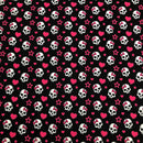 MON-064 TESCHIO/CUORE/STELLA FONDO NERO