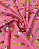 MON-071 UNICORNO ARCOBALENO FONDO ROSA