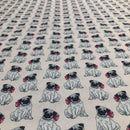 MON-129 CARLINO FIOCCO ROSA FONDO PANNA