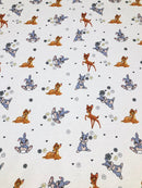 MAGLINA FELPATA - CERBIATTO E CONIGLIETTO