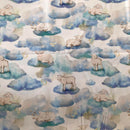 COTONE ARREDAMENTO - PECORELLA NUVOLETTA CELESTE 256