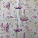 COTONE ARREDAMENTO - PECORELLA NUVOLETTA LILLA FONDO MICROPOIS 257