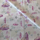 COTONE ARREDAMENTO - PECORELLA NUVOLETTA LILLA FONDO MICROPOIS 257