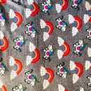 PILE CINIGLIATO - UNICORNO/ARCOBALENO FONDO GRIGIO