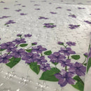 PIZZO SANGALLO SG-11 FIORELLINI GLICINE FONDO BIANO