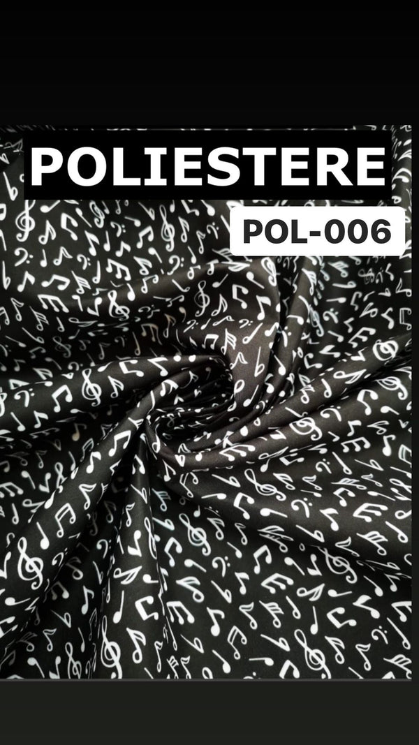 POL-006 NOTE MUSICALI FONDO NERO