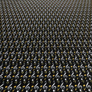 POL-010 NOTE MUSICALI BIANCO/ORO FONDO NERO