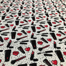 POL-030 ROSSETTO FONDO BIANCO MICROPOIS NERO