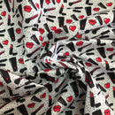 POL-030 ROSSETTO FONDO BIANCO MICROPOIS NERO