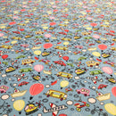 POL-068 MACCHINE/AEROPLANI FONDO CELESTE