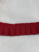 PASSAMANERIA - ROSSO PLISSETTATO