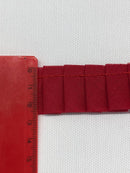 PASSAMANERIA - ROSSO PLISSETTATO