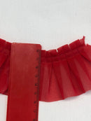 PASSAMANERIA - TULLE PLISSETTATO ROSSO