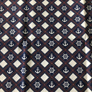 COTONE ARREDAMENTO - ROMBO ANCORA TIMONE FONDO BLU 266