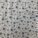 COTONE ARREDAMENTO - ROSELLINE BLU STELO VERDE 306