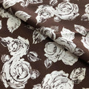COTONE ARREDAMENTO - 236 ROSA BIANCA FONDO MARRONE