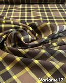 LANETTA SCOZZESE - 12 TARTAN MARRONE E GIALLO