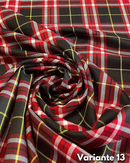 LANETTA SCOZZESE - 13 TARTAN NERO E ROSSO