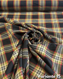 LANETTA SCOZZESE - 15 TARTAN GRIGIO FUMO E GIALLO