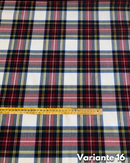 LANETTA SCOZZESE - 16 TARTAN BIANCO E ROSSO GRANDE