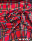 LANETTA SCOZZESE - TARTAN ROSSO 4 MODELLI